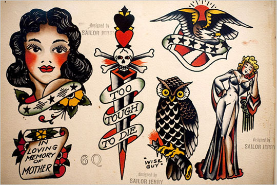  I found it natural to research Pin-ups as well. Both for the tattoos and 